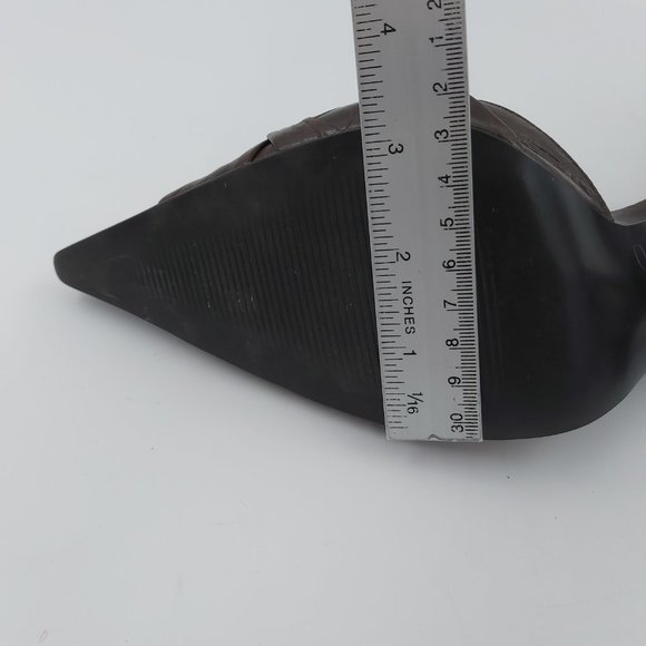 Aldo Leather Brown Stiletto 4 inch High Heel Shoes Pointed Toe Women Size 37-6.5 - Picture 8 of 16